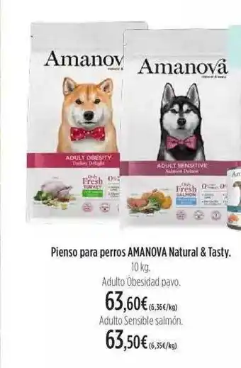 El Corte Inglés Pienso Para Perros Amanova Natural & Tasty oferta