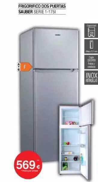 Milar Frigorifico Dos Puertas Sauber oferta