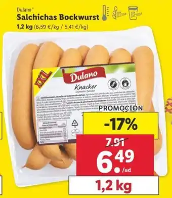 Lidl Salchichas Bockwurst 1,2kg oferta