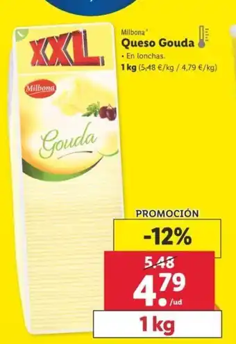 Lidl Queso Gouda 1kg oferta