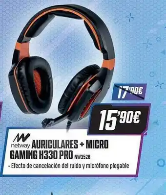 PCBox Auriculares + Micro Gaming H330 Pro Netway oferta