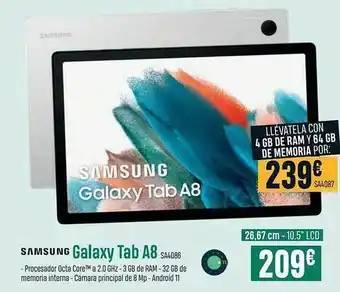 PCBox Samsung Galaxy Tab A8s oferta