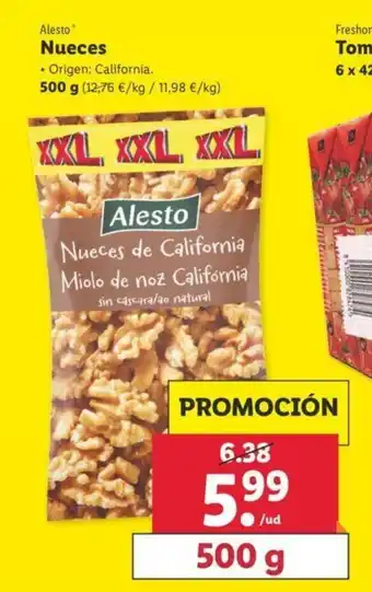 Lidl Nueces 500g oferta