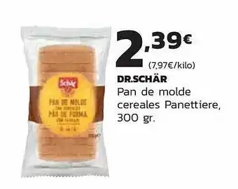 Supermercados Lupa Dr.schär Pan De Molde Cereales Panettiere oferta