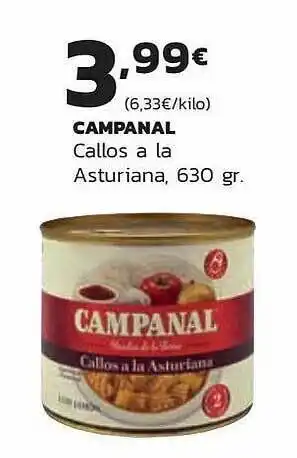 Supermercados Lupa Campanal Callos A La Asturiana oferta