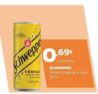 Supermercados Lupa Schweppes Tónica Original O Zero oferta