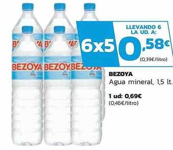 Supermercados Lupa Bezoya Agua Mineral oferta