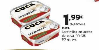 Supermercados Lupa Cuca Sardinillas En Aceite De Oliva Rr-125 oferta