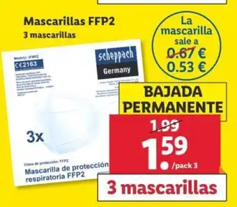 Mascarillas FFP2 3 mascarillas