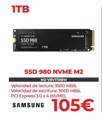 Computer Store Samsung Ssd 980 Nvme M2 oferta