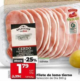 Dia Supermercados Filete De Lomo Tierno Selección De Dia oferta