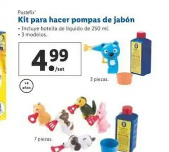 Lidl Kit para hacer pompas de jabón oferta