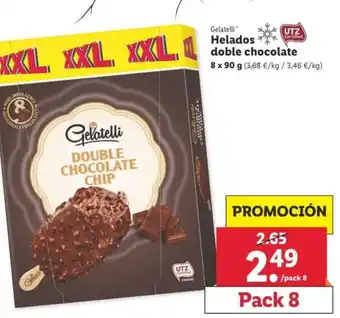 Lidl Helados doble chocolate 8 x 90g oferta