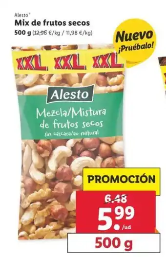 Lidl Mix de frutos secos 500g oferta