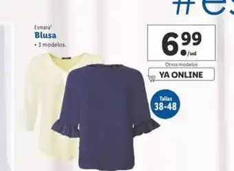 Lidl Esmera Blusa oferta