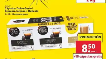 Lidl Cápsulas Dolce Gusto Espresso intenso + Delicato oferta