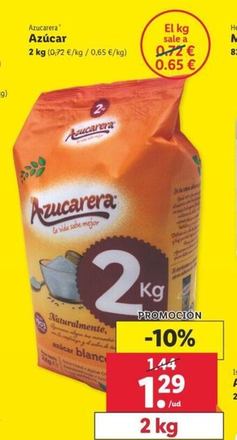Lidl Azúcar 2kg oferta
