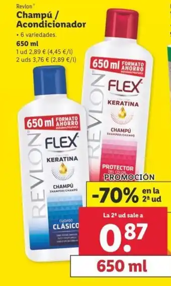 Lidl Champú/Acondicionador 650ml oferta