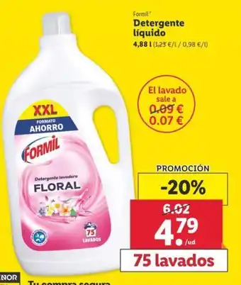 Lidl Detergente liquido 4,88L oferta