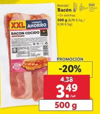 Lidl Bacón 500g oferta