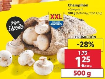 Lidl Champiñon 500g oferta
