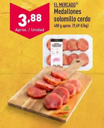 ALDI El Mercado® Medallones Solomillo Cerdo 400 g Aprox. oferta