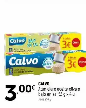 Coviran Calvi Atún Claro Aceite Oliva O Bajo En Sal 52g oferta