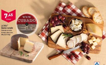 ALDI La Tabla® Queso Curado oferta
