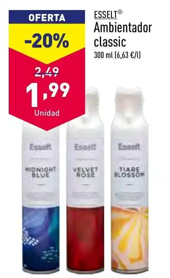 ALDI Esselt® Ambientador Classic 300 ml oferta