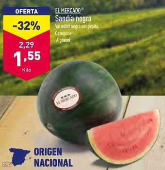 ALDI El Mercado® Sandía Negra oferta
