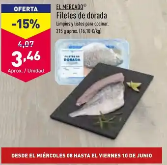 ALDI El Mercado® Filetes de Dorada 215 g Aprox. oferta