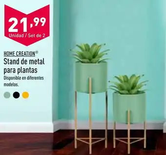 ALDI Home Creation® Stand de Metal Para Plantas Set de 2 oferta