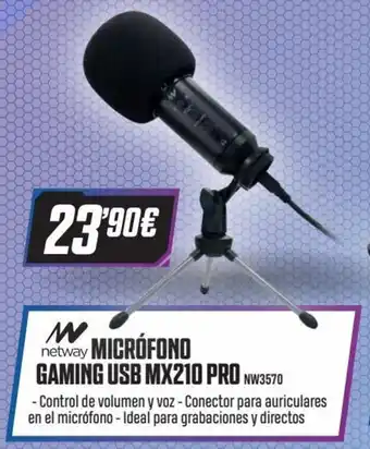 Beep Micrófono Gaming USB MX210 Pro NW3570 oferta