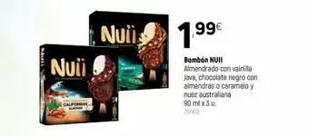 Coviran Bombón Nuii Almendrado Con Vainilla Java, Chocolate Negro Con Almendras O Caramelo Y Nuez Australiana 90 Ml oferta