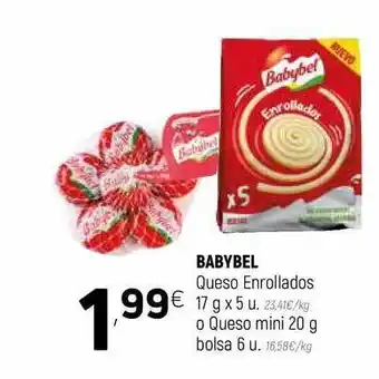 Coviran Babybel Queso Enrollados O Queso Mini 20g Bolsa oferta