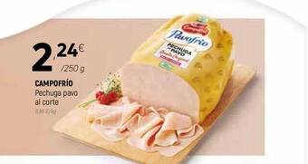 Coviran Campofrío Pechuga Pavo Al Corte 250g oferta