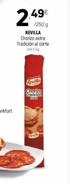 Coviran Revilla Chorizo Extra Tradición Al Corte 250g oferta