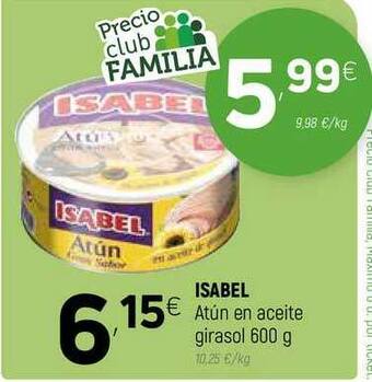 Coviran Isabel Atún En Aceite Girasol 600g oferta