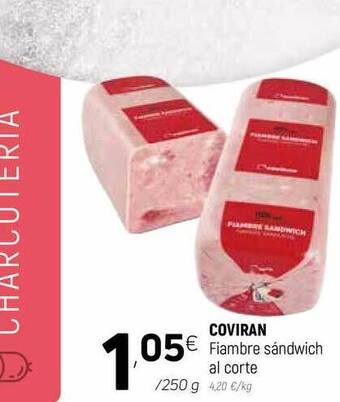 Coviran Coviran Fiambre Sándwich Al Corte 250g oferta