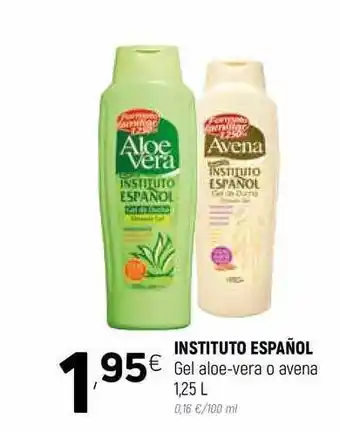 Coviran Instituto Español Gel Aloe-Vera O Avena 1,25L oferta