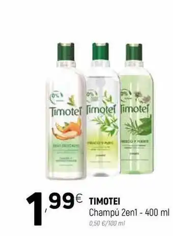 Coviran Timotei Champú 2en1 - 400ml oferta