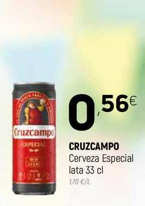 Coviran Cruzcampo Cerveza Especial Lata 33 Cl oferta