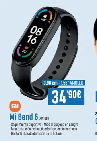 Mi Band 6 XIA1092 3,96 cm - 1,56" Amoled