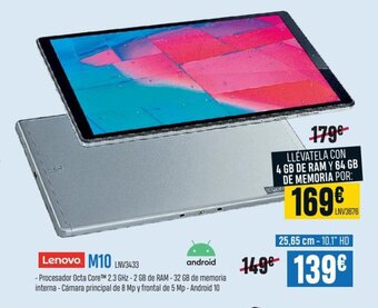 Beep Lenovo M10 LNV3433 oferta