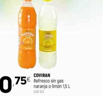 Coviran Coviran Refresco Sin Gas Naranja O Limón 1,5 L oferta