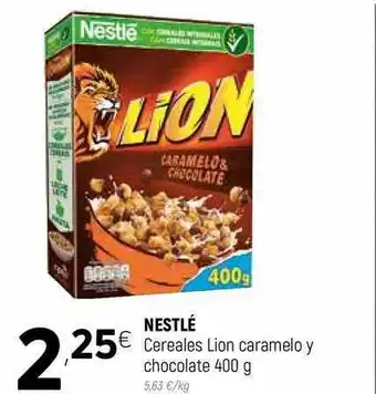 Coviran Nestlé Cereales Lion Caramelo Y Chocolate 400g oferta