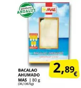 Supermercados MAS Bacalao Ahumado Mas 80g oferta