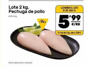AhorraMas Lote Pechuga De Pollo oferta