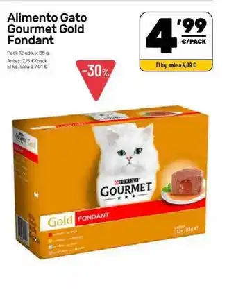 AhorraMas Alimento Gato Gourmet Gold Fondant oferta