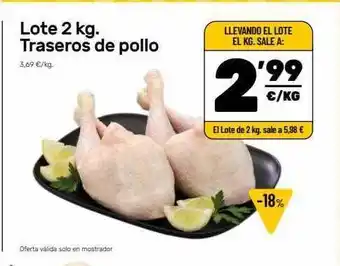 AhorraMas Lote Traseros De Pollo oferta